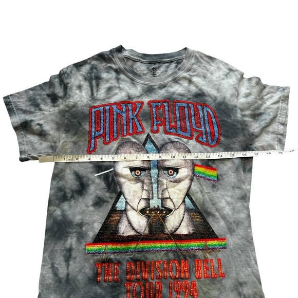 Pink Floyd The Division Bell Tour 1994 Tie Dye Graphic T-Shirt Blue Unisex Sz S - Picture 6 of 8